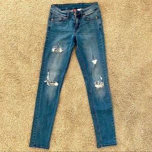 H&M Skinny Jean, Medium Blue Wash, Size 4